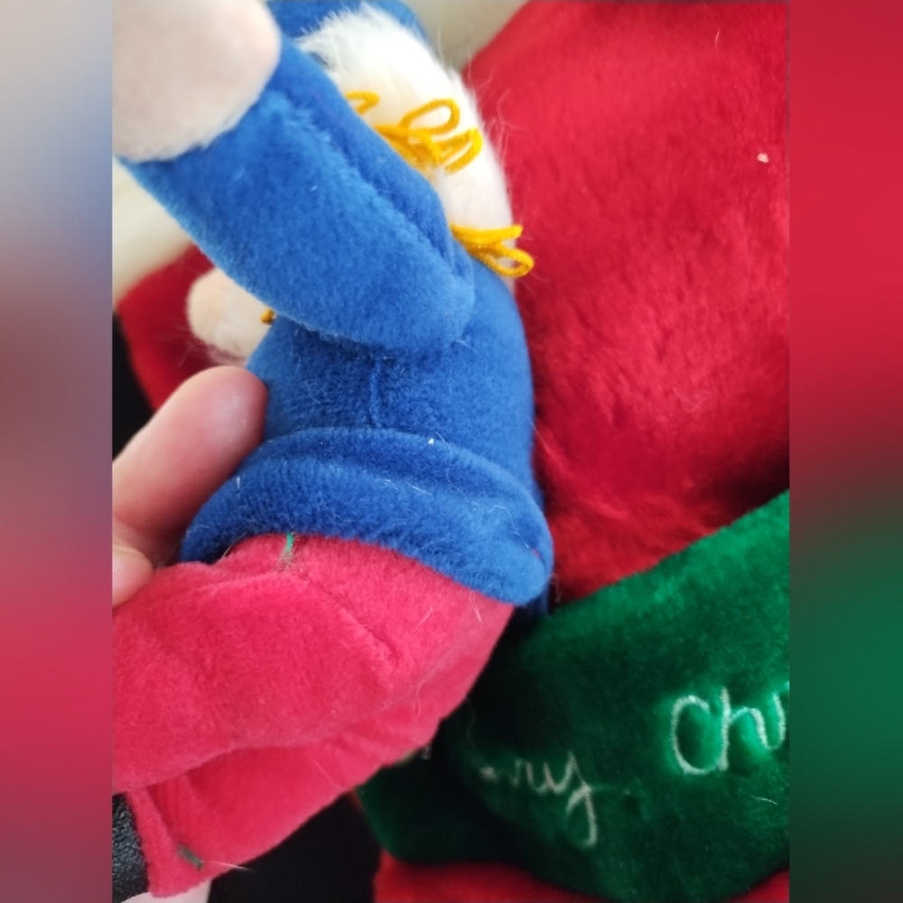3 Vintage 1990s Quality JC Penny's Christmas Collection Plush Attached - Picture 9 of 12